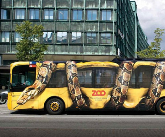تبلیغاتی که با اتوبوس‌ها هم‌سفر می‌شوند